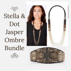 Stella & Dot Jasper Ombré Necklace & Bracelet Bundle